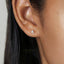 CZ Tiny Triangle Studs Earrings, Gold, Silver SHEMISLI SS020