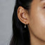 CZ Drop Hoop Earrings, Huggies, Gold, Silver SHEMISLI SH067, SH338, SH339, SH340, SH341