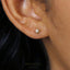 Tiny Star Studs Earrings, Starburst CZ Studs, Celestial Jewel, White, Emerald, Turquoise, Sapphire, Black SS034, SS341, SS342, SS343, SS344