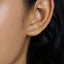 Dainty Round Bar Studs Earrings, Gold, Silver SHEMISLI SS011