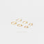 Simple Round Hoop Earrings, Huggies, Gold, Silver SHEMISLI - SH219, SH221, SH223