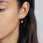 Sun Drop Hoop Earrings, Huggies, Gold, Silver SHEMISLI - SH167 (plain hoop), SH620 (cz hoop)