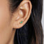 Emerald CZ Studs Earrings, Gold, Silver SHEMISLI SS163