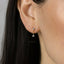CZ Dangle Earrings, White Stone, Gold, Silver SHEMISLI - SS209 Butterfly End, SS747 Screw Ball End (Type A)