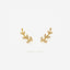 CZ Leaf Climber Earrings, Gold, Silver SHEMISLI - SS208 LR