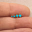 Turquoise Studs, 1.5, 2, 2.5, 3mm Gold, Silver SS223, SS090, SS185, SS091 Butterfly End, SS471, SS472, SS473, SS471 Screw Ball End (Type A)
