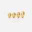 Thick Hoop Earrings, Huggies, Gold, Silver SHEMISLI - SH326, SH327, SH328, SH329