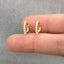 Tiny Pearls Hoop Earrings, Huggies, Gold, Silver SHEMISLI - SH266 - Shemisli Jewels