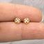 Dainty Beaded Flower Earrings, Gold, Silver SHEMISLI - SS230 - Shemisli Jewels