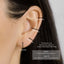 Heart Link Hoop Earrings, Huggies, Gold, Silver SHEMISLI SH085