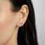 Emerald Gem Ear Jackets, Gold, Silver SHEMISLI SJ017 NOBKG