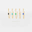Dainty Baguette Chain Studs, White Stone, Emerald, Turquoise, Sapphire, Black Stone, Gold Silver SHEMISLI SS332, SS302, SS303, SS304, SS305