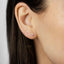Rainbow Multicolored Glass Stud Earrings, Silver SHEMISLI - SS236