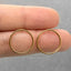 Large Open Circle Studs Earrings, Gold, Silver SHEMISLI - SS237