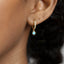 CZ Hoop Earrings, Huggies, White Stone, Emerald, Turquoise, Sapphire, Black Stone, Gold, Silver SHEMISLI SH300, SH258, SH301, SH302, SH202