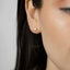 Tiny Cube Stud Earrings, Gold, Silver SHEMISLI SS283