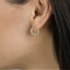 Spike CZ Hoop Earrings, Huggies, Gold, Silver SHEMISLI SH261