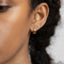 Thick Hoop Earrings, Huggies, Gold, Silver SHEMISLI - SH020