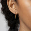 Hexagon Spike Hoops Earrings, Gold, Silver, Black SHEMISLI - SH179