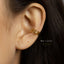 Simple Thin Wire Ear Cuff, Earring No Piercing is Needed, Gold, Silver SHEMISLI SF002