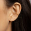 Simple Beaded Ear Conch Cuff, Earring No Piercing is Needed, Gold, Silver SHEMISLI SF014