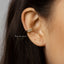 Simple CZ Ear Cuff, Earring No Piercing is Needed, Gold, Silver SHEMISLI SF028