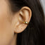 Large Band Ear Cuff, Earring No Piercing is Needed, Gold, Silver SHEMISLI SF004