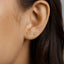 Tiny Flower Stud Earrings SHEMISLI SS643 Butterfly End, SS644 Screw Ball End (Type A)