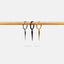 Spike Hoops Earrings, Gold, Silver Black SHEMISLI - SH091