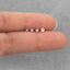 Tiny Clear White Stone Black Threadless Flat Back Earrings, Nose Stud, 20,18,16ga, 5-10mm Surgical Steel SHEMISLI SS503 SS504 SS505 SS506