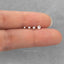 Tiny Clear White Stone Threadless Flat Back Earrings, Nose Stud, 20,18,16ga, 5-10mm Surgical Steel SHEMISLI SS503 SS504 SS505 SS506