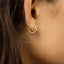 Pentagon Hoop Earrings, Gold, Silver SHEMISLI SH263