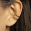 Double Lined Conch Ear Cuff, Earring No Piercing is Needed, Gold, Silver SHEMISLI SF020
