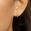 CZ Hoop Earrings, Huggies, Gold, Silver SHEMISLI - SH062