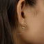 Chain Hoop Earrings, Huggies, Gold, Silver SHEMISLI SH078