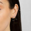 Simple Sapphire CZ Hoop Earrings, Huggies, Gold, Silver SHEMISLI - SH366