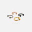 Barbell Septum Ring, Horseshoe Nose Piercing Hoop, Earrings, 16ga, 6, 8, 10mm Titanium SHEMISLI SS562, SS563, SS564