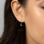 Moon Hoop Earrings, Pave CZ Drop Huggies, Gold, Silver SHEMISLI - SH425 (plain hoop) SH114 (cz hoop) LR