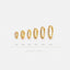 Simple Clear CZ Hoop Earrings, White Stone Huggies, Gold, Silver SHEMISLI SH040, SH041, SH042, SH043, SH044, SH045