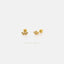 Tiny Flower Stud Earrings with Screw Ball End (Type B), Gold, Silver SHEMISLI - SS183