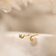 Dainty Moon and Star Studs Earrings, Gold, Silver SHEMISLI SS637 Butterfly End, SS638 Screw Ball End (Type A)