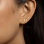 Swallow Bird Stud Earrings, Gold, Silver SHEMISLI SS446 ONE BKG - Shemisli Jewels