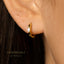 Dainty Marquise CZ Hoop Earrings, Huggies, Gold, Silver SHEMISLI SH591