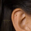 Tiny Cube Studs Earrings, Gold, Silver, With Screw Cube End Back SHEMISLI - SS661