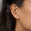 Tiny Black Stone Steel Threadless Flat Back Earrings, Nose Stud, 20,18,16ga, 5-10mm, Surgical Steel, SHEMISLI SS519 SS520 SS521 SS522