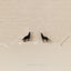 Tiny Wolf Stud Earrings, Gold, Silver SHEMISLI SS703 Butterfly End, SS704 Screw Ball End (Type A)