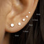 Tiny Disc Rose Threadless Flat Back Earrings, Nose Stud, 20,18,16ga, 5-10mm, Surgical Steel, SHEMISLI SS539, SS540, SS541, SS542, SS543