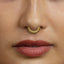 Bead Lined Daith Hoop Earring, Septum Ring, Nose Ring, 16ga, 8 or 10mm, Solid G23 Titanium SHEMISLI SH414, SH415