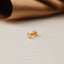 Tiny Heart Shape Gold Threadless Flat Back Earrings, Nose Stud, 20,18,16ga, 5-10mm Surgical Steel SHEMISLI SS727, SS728, SS757
