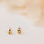 Tiny Ladybug Stud Earrings, Gold, Silver SS811 Butterfly End, SS812 Screw Ball End (Type A)